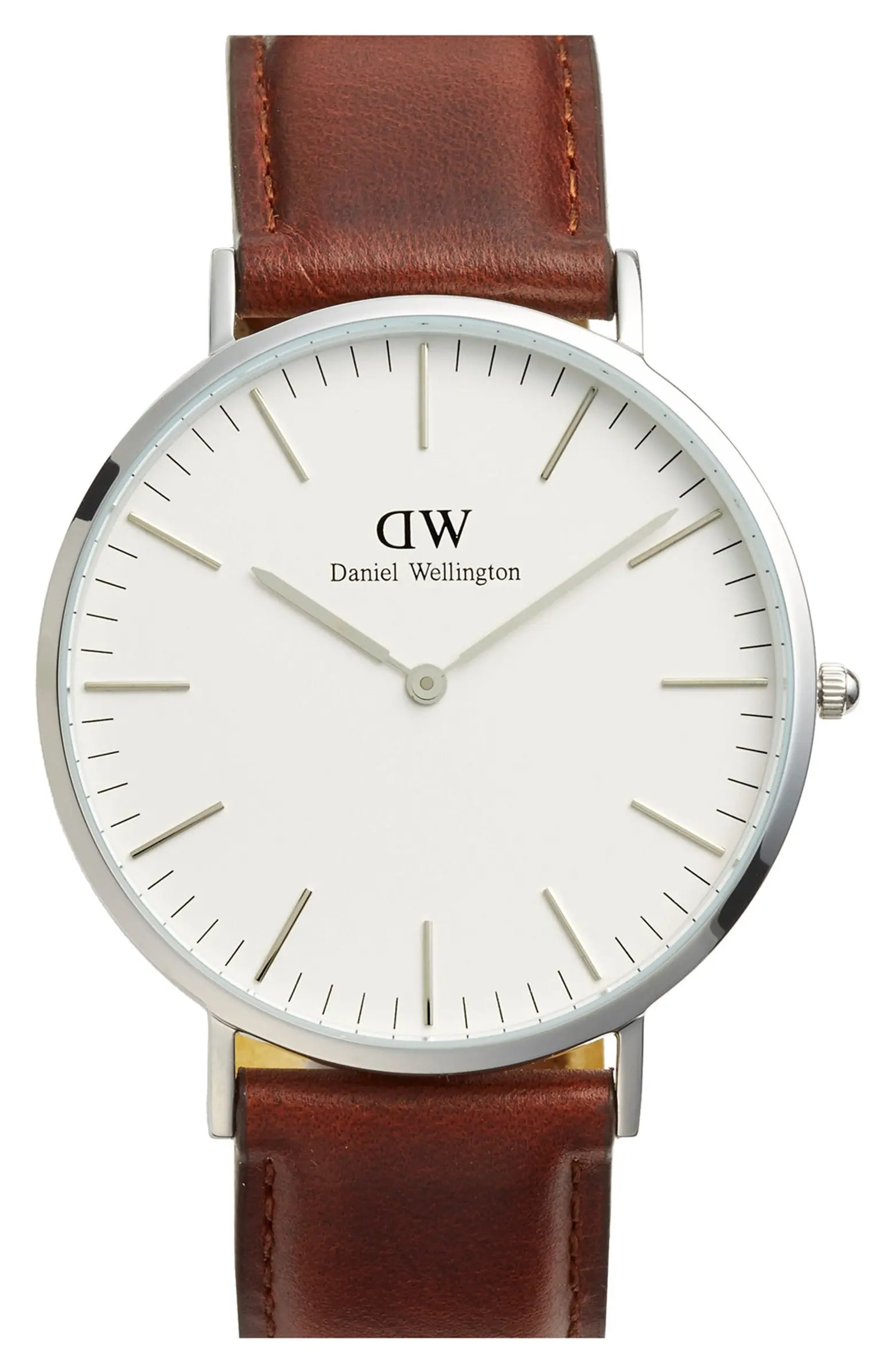 'Classic St. Mawes' Leather Strap Watch, 40mm | Nordstrom