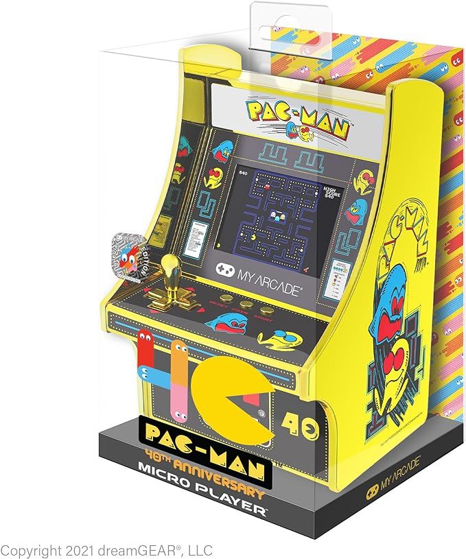 My Arcade Pac-Man 40th Anniversary Micro Player, Fully Playable, 6.75 Inch Collectible, Full Colo... | Amazon (US)