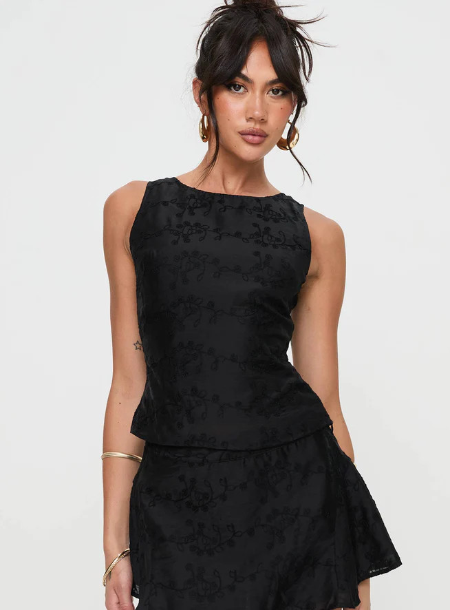 Perilla Lace Top Black | Princess Polly US
