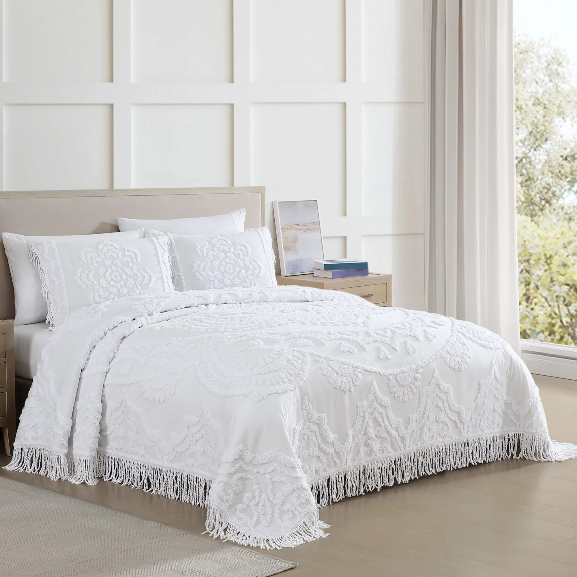 Beatrice Home Fashions Lotus Chenille Bedspread or Sham | Kohl's