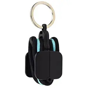 Portable Hair Tie Holder: Stylish Hair Tie Organizer with 3 Bonus Hair Ties (Black) | Amazon (US)