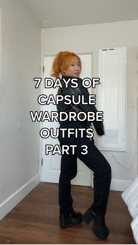 Capsule wardrobe outfits part 3!! Jeans are ZARA and boots are UNIF

#LTKHoliday #LTKfit #LTKSeasonal