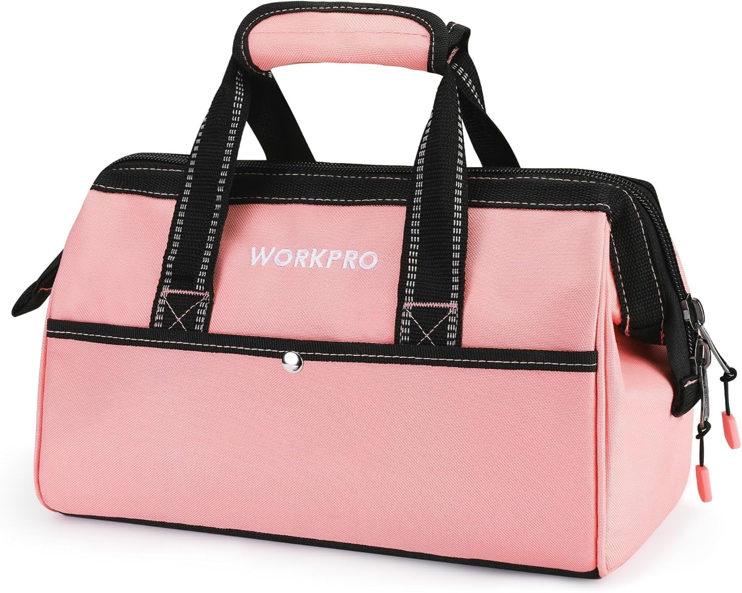 WORKPRO 13-Inch Tool Bag, Pink Soft Cloth Tool Storage Bags, Wide Mouth Tool Tote Bag with Inside... | Walmart (US)