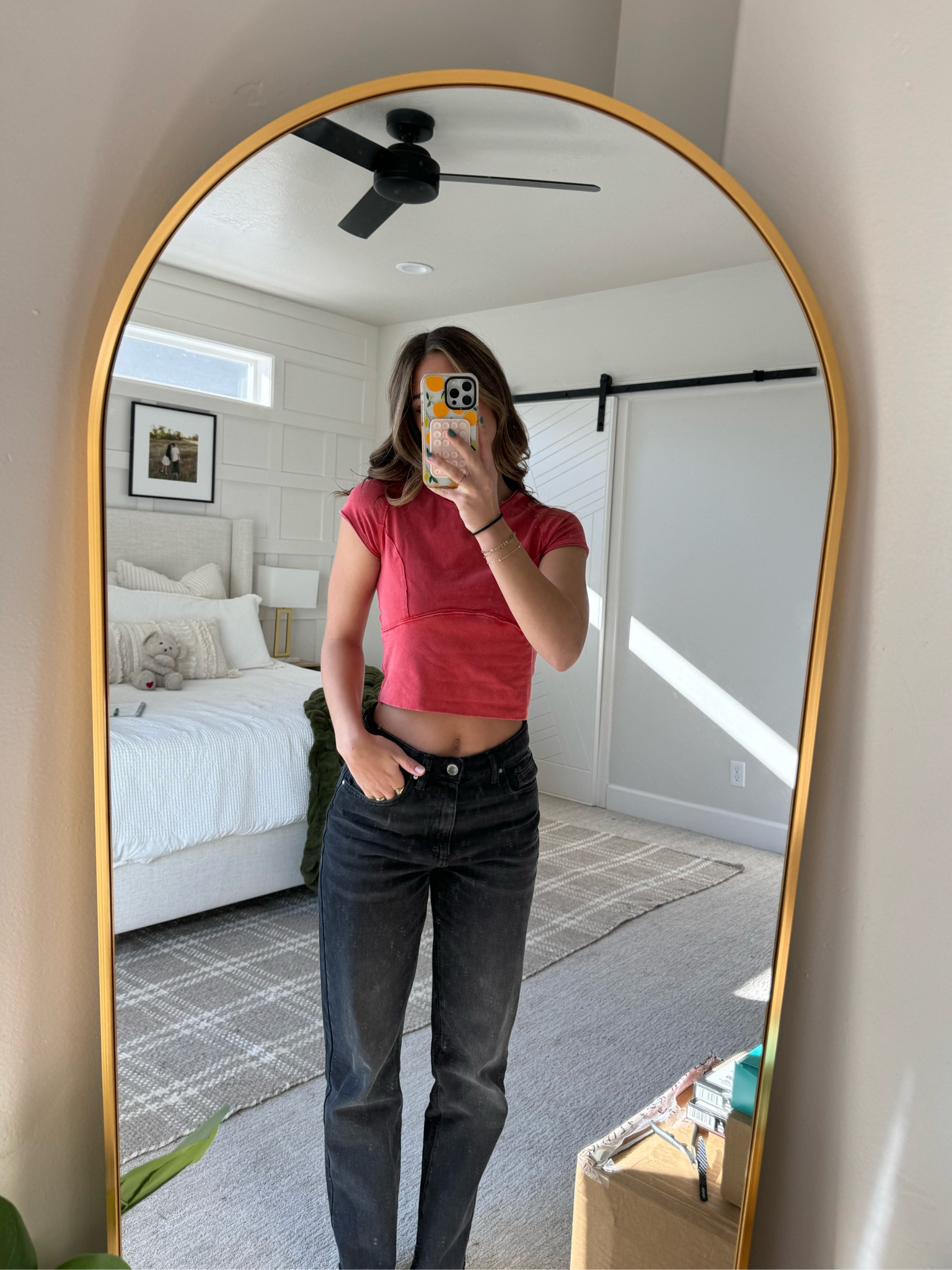 wearing a small in the top!