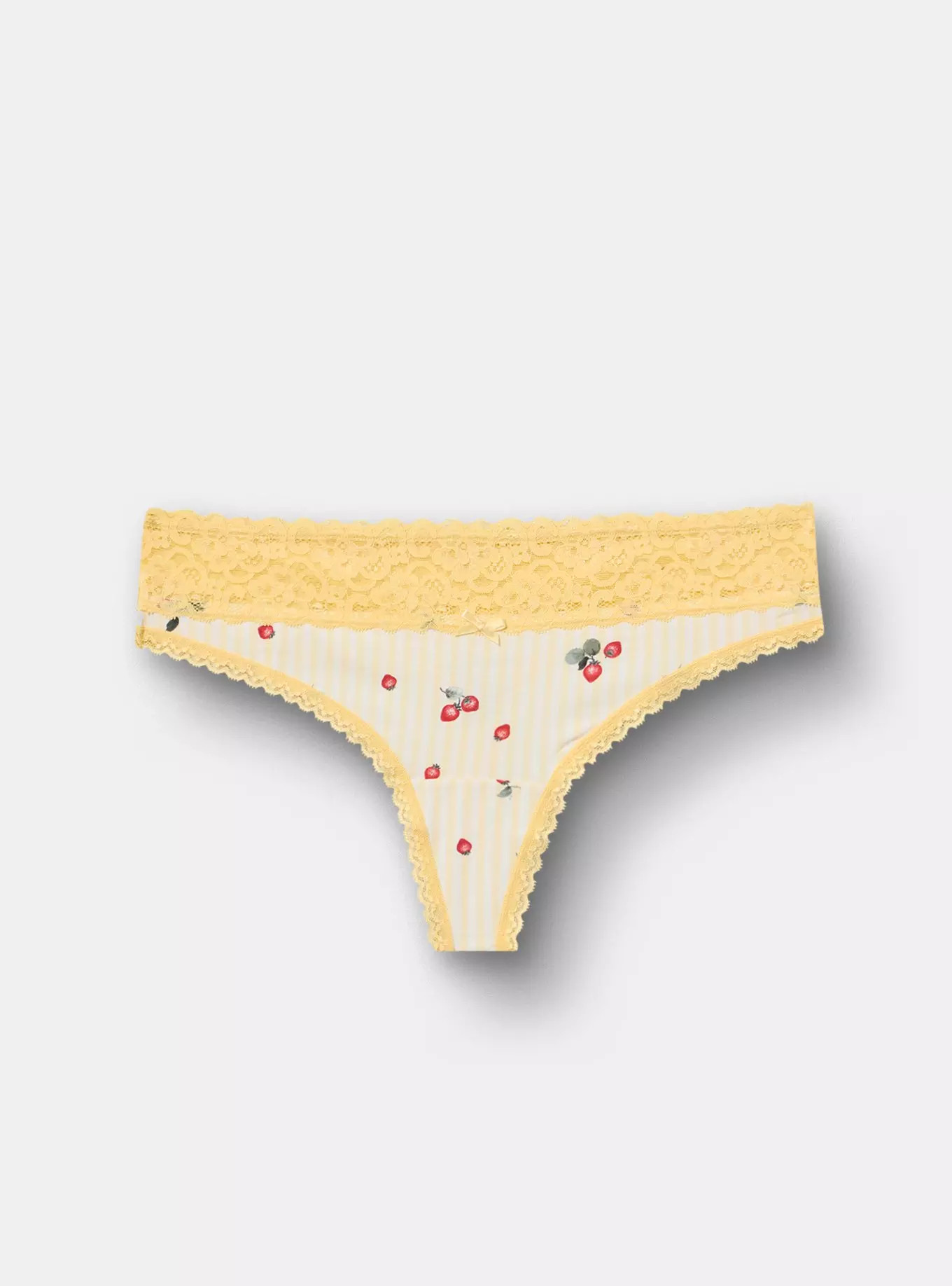 Cotton Mid-Rise Thong Panty | Torrid (US & Canada)