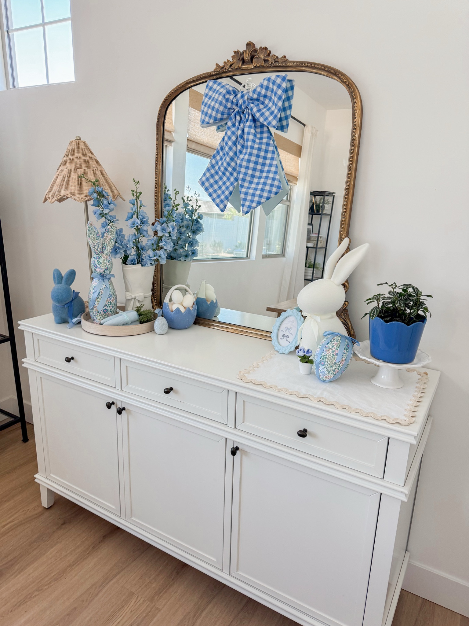 Easter decor, Walmart decor, Target dollar spot, spring decorating, side board styling

#LTKHome #LTKSeasonal