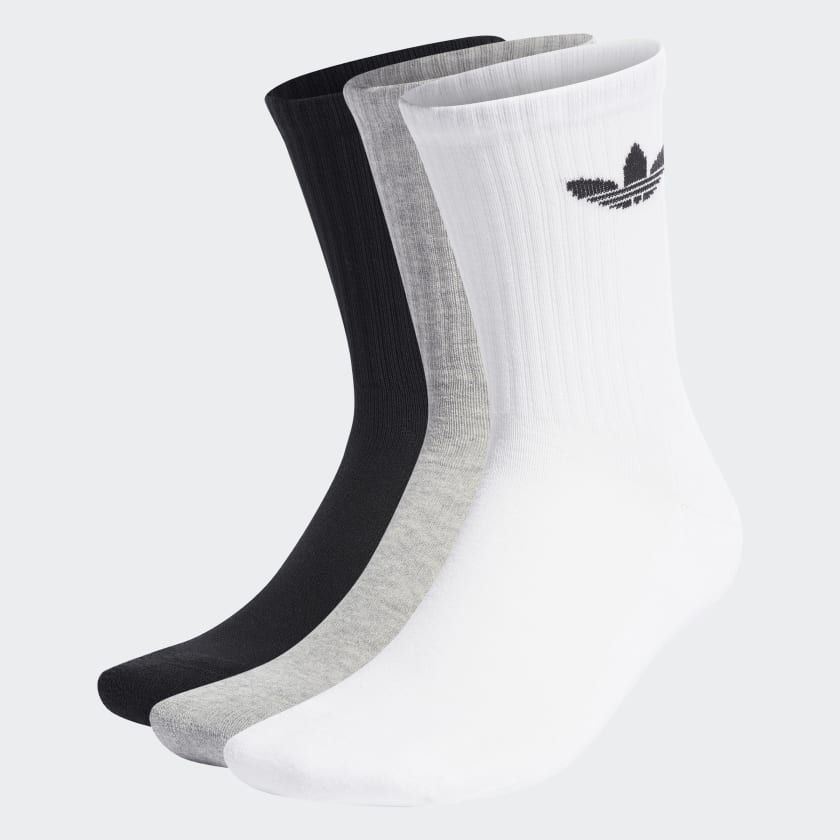 Cushioned Trefoil Mid-Cut Crew Socks 3 Pairs | adidas (UK)