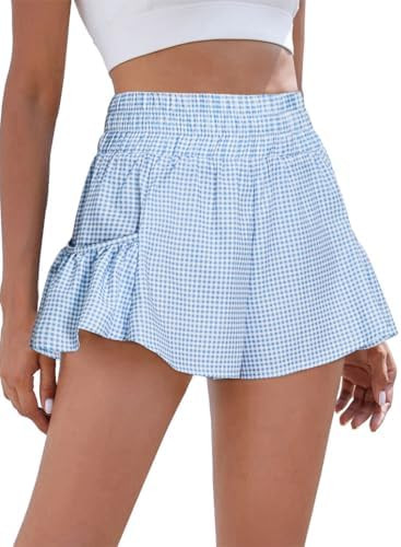 BMJL Womens High Waisted Shorts Athletic Running Shorts Workout Gym Quick Dry Flowy Shorts with P... | Amazon (US)