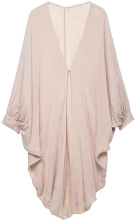 Women's V Neck Loose Long Sleeve Blouse Casual Fall Long Shirt Everyday Top | Amazon (US)