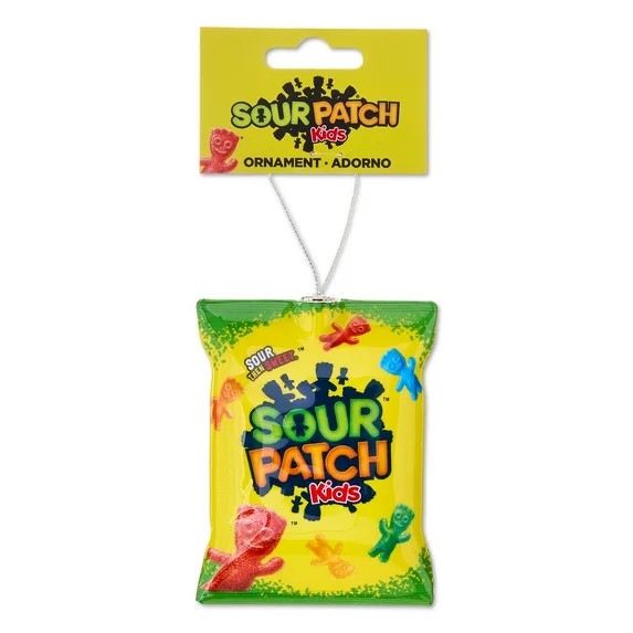 Sour Patch Kids Decoupage Holiday Ornament, Yellow, Plastic, Collectible, by Ruz - Walmart.com | Walmart (US)