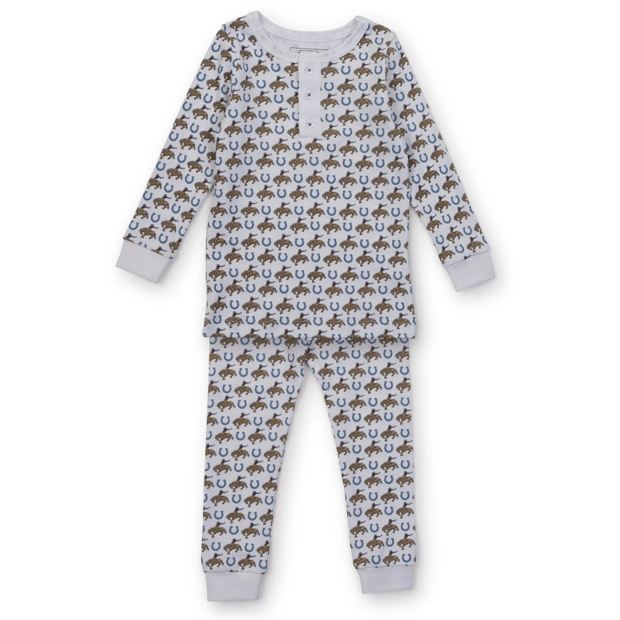 Lila and Hayes Jack Boys' Pima Cotton Pajama Pant Set - Rodeo Cowboy | JoJo Mommy