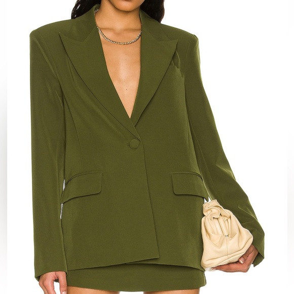 Camila Coelho Morena Blazer in Green | Poshmark