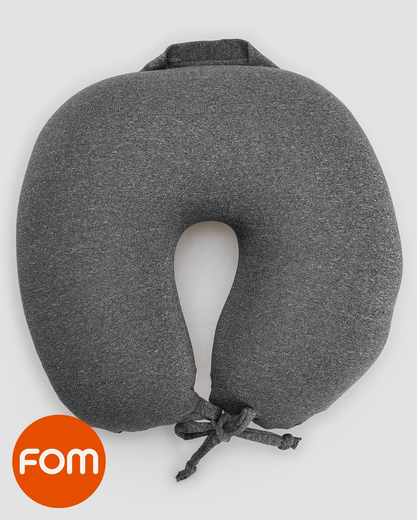 Almofada de pescoço com amarração - Cinza |  Casa Riachuelo + FOM | Riachuelo (BR)