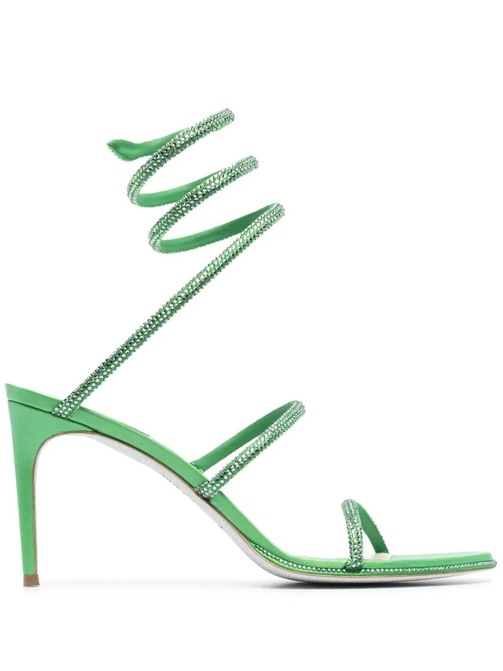 René Caovilla crystal-embellished strap-detail Sandals - Farfetch | Farfetch Global