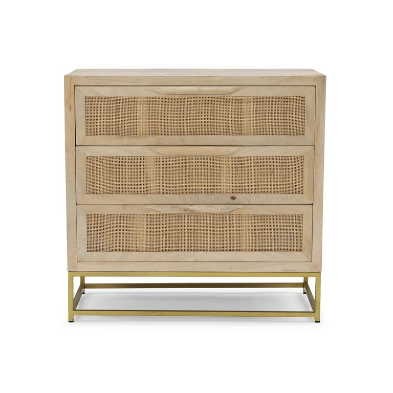 Powell Janie Rattan 3-Drawer Cabinet | Walmart (US)