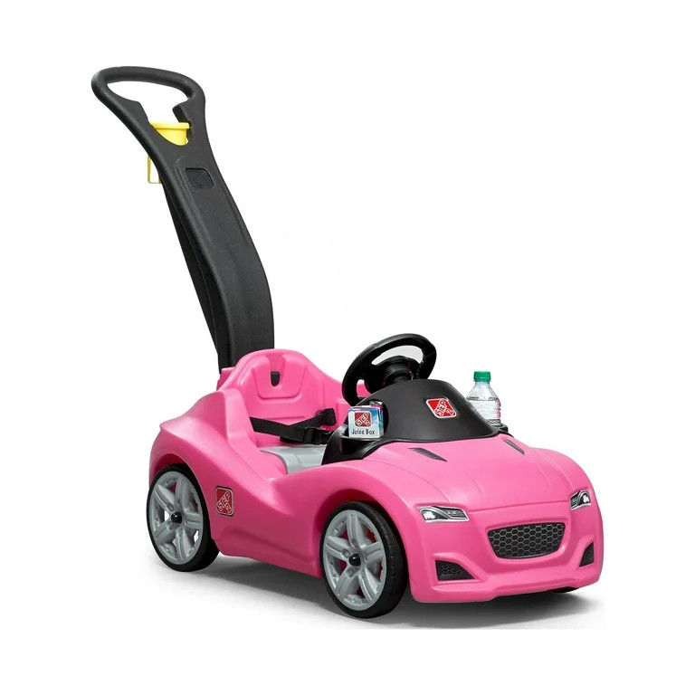 Step2 Whisper Ride Cruiser Pink Toddler Push Car and Ride-On for Toddlers, Includes Storage, Cup ... | Walmart (US)