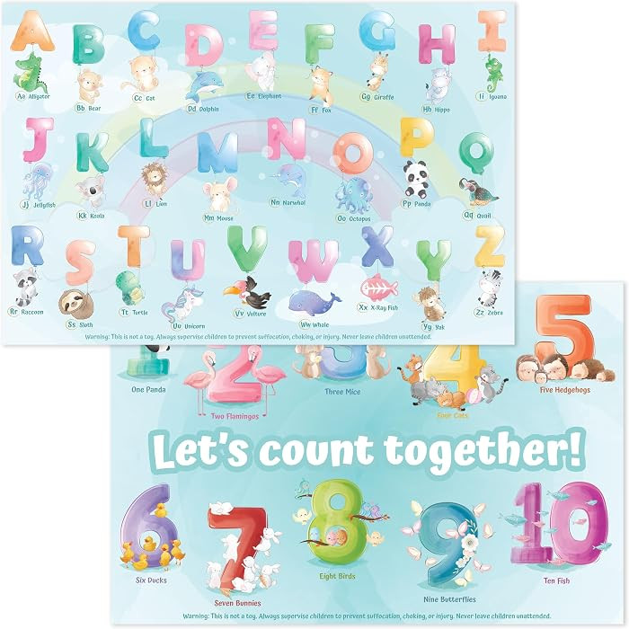 Disposable Placemats for Baby, Toddlers and Kids, 40 Disposable Baby Placemats for Restaurant, Di... | Amazon (US)