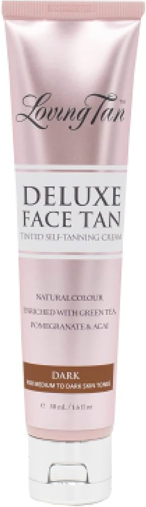Loving Tan Deluxe Face Tan, Dark - Streak Free, Natural Looking, Professional Strength Sunless Ta... | Amazon (US)