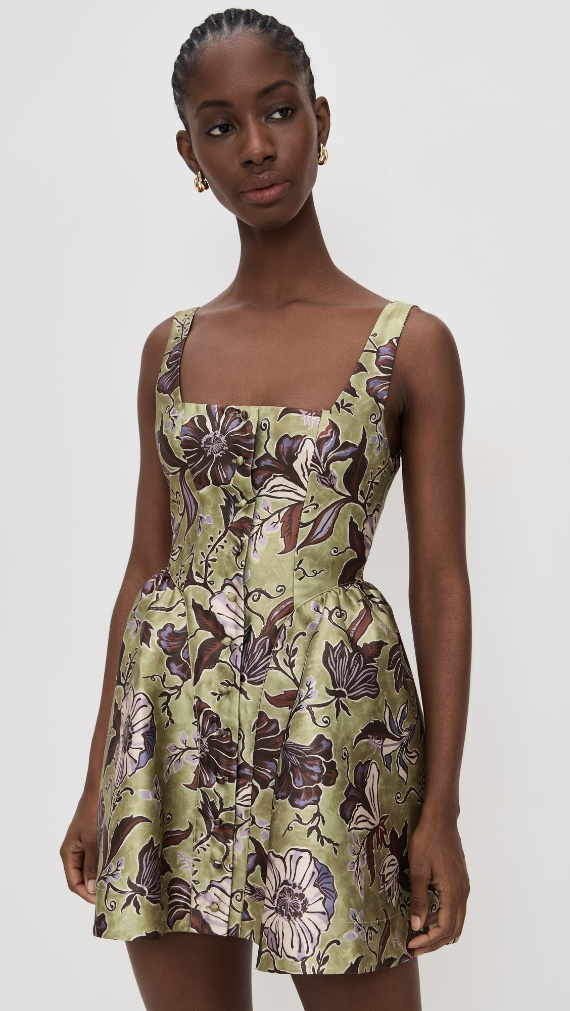 Citron Flounce Mini Dress | Shopbop