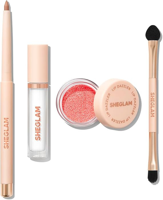SHEGLAM Lip Dazzler Glitter Kit Long-Lasting Glitter Lip Gloss Sexy Super Stay Non-Sticky Shiny L... | Amazon (US)
