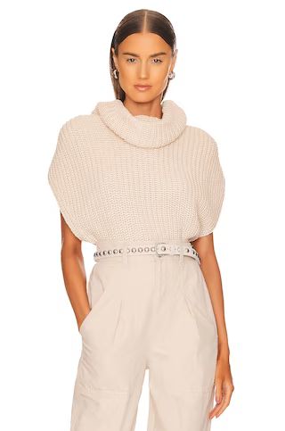 525 Sleeveless Turtleneck Sweater in Cream from Revolve.com | Revolve Clothing (Global)
