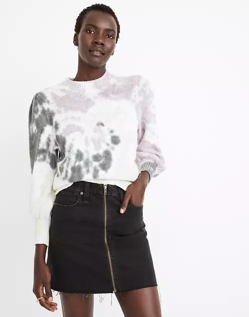 Rigid Denim A-Line Mini Skirt in Lunar Wash | Madewell