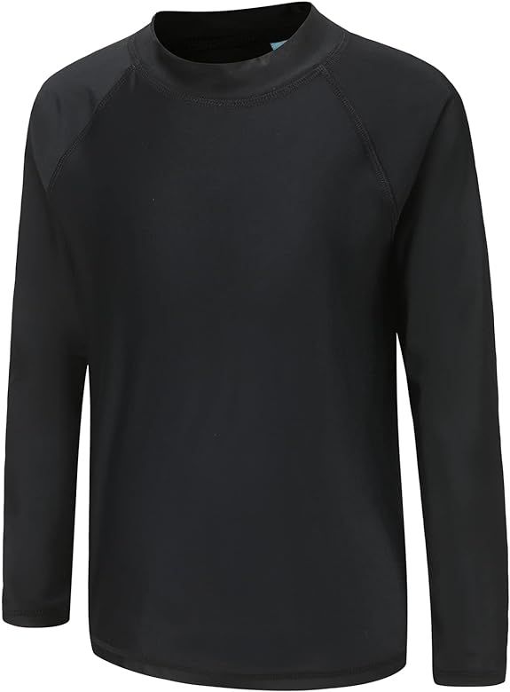 Kids Swim Shirt Boys Long Sleeve Rash Guard Shirts UPF 50+/Sun Protetion Swimsuits | Amazon (US)