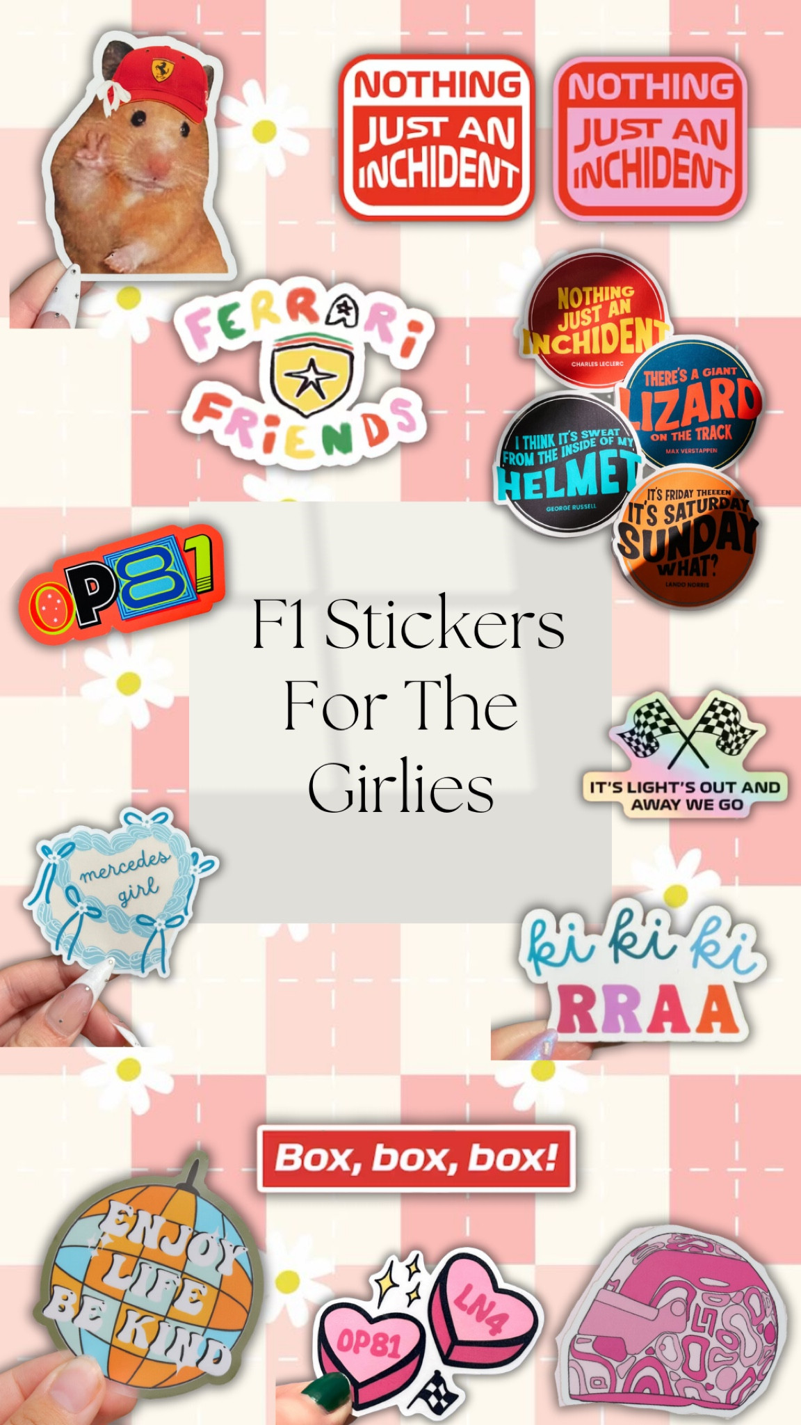 Stickers for all us F1 Girlies🏎️🏁

#LTKStyleTip #LTKFindsUnder50 #LTKSummerSales
