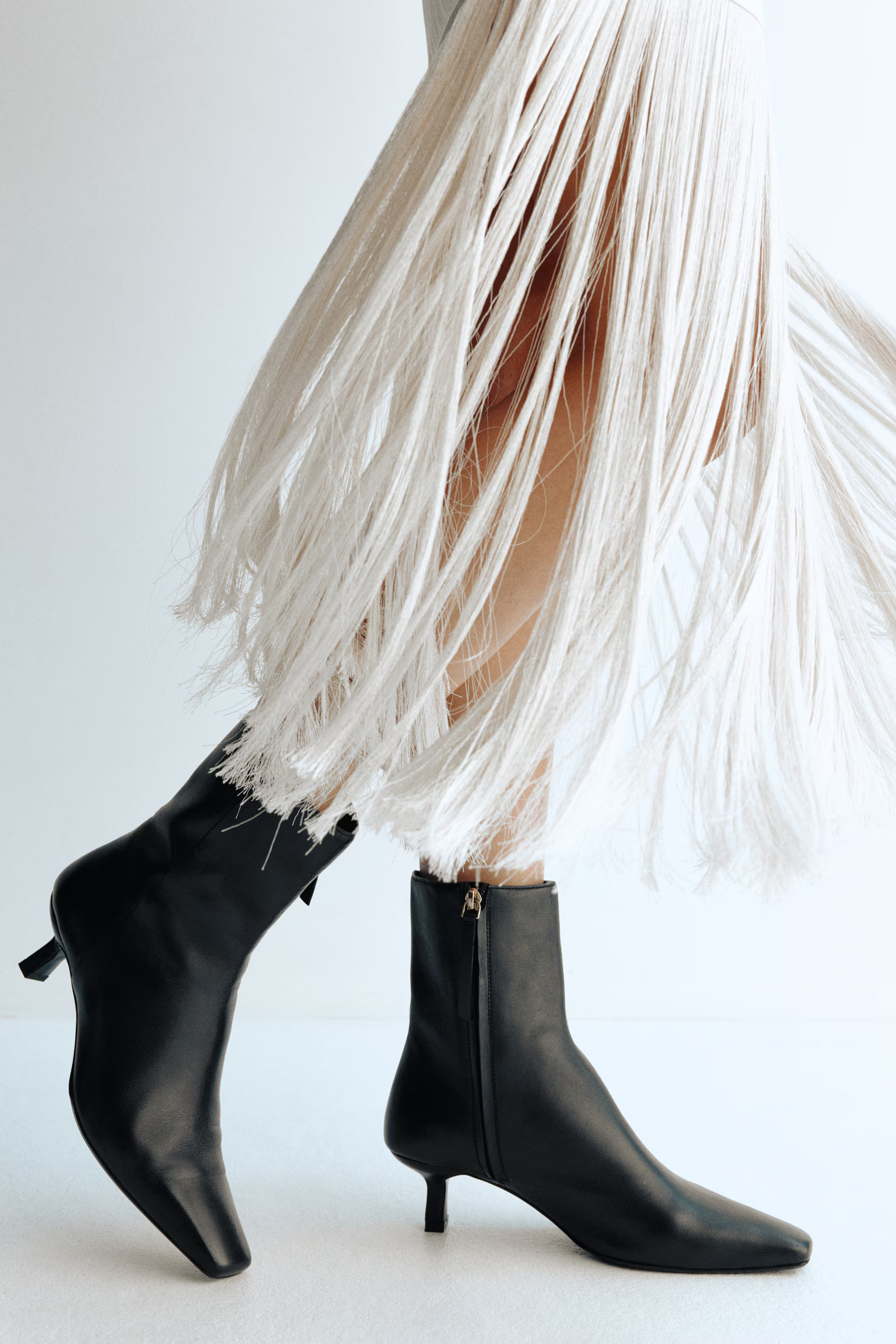 Heeled leather boots | H&M (UK, MY, IN, SG, PH, TW, HK)