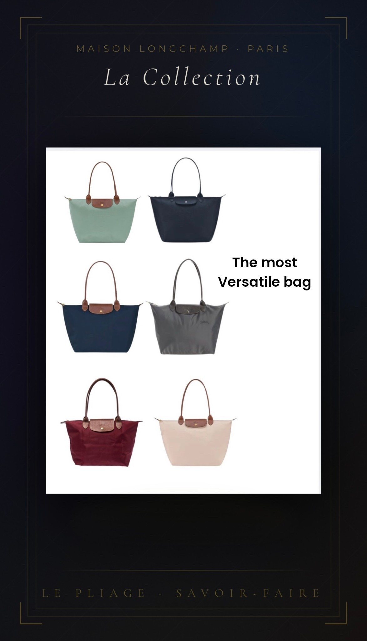 Le Pliage
The Most versatile bag
Goes with you everywhere, looks amazing - and that is real luxury ✨ 

#LTKootd #LTKTravel #LTKmomlife