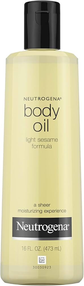 Neutrogena Body Oil Light Sesame Formula, 16 fl oz, Radiant Glow Moisturizer for Dry Skin, Bath &... | Amazon (US)