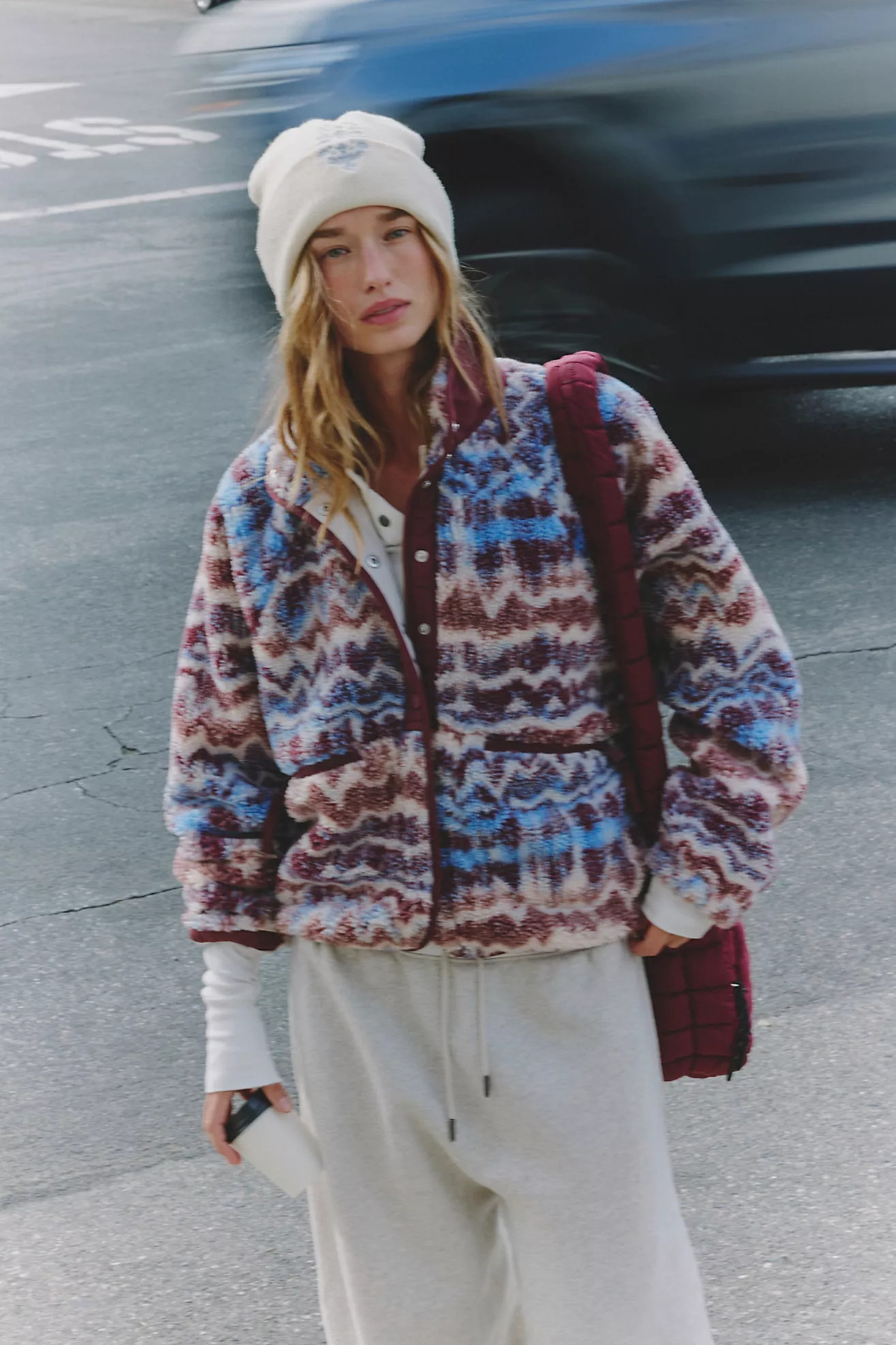 Hit The Slopes Printed Fleece Jacket | Free People (Global - UK&FR Excluded)
