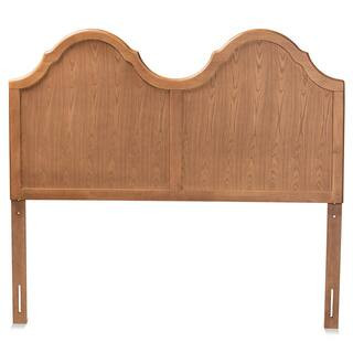 Baxton Studio Tobin Brown King Headboard, Ash Walnut | The Home Depot