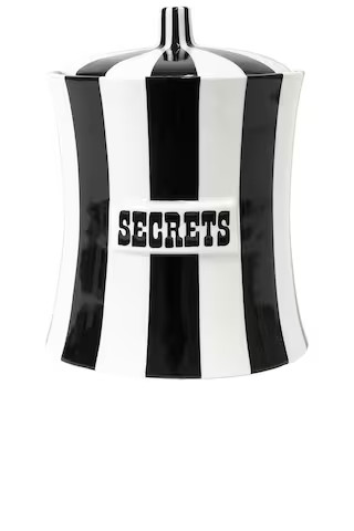 Jonathan Adler Vice Secrets Canister in Black & White from Revolve.com | Revolve Clothing (Global)