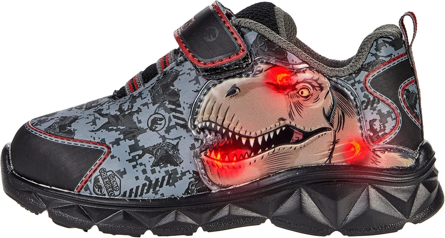 Jurassic World Child Dinosaur T-Rex Lighted Athletic Sneaker Shoe (Toddler/Little Kid) | Amazon (US)