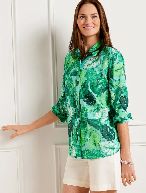 Modern Classic Shirt - Isle Fronds | Talbots