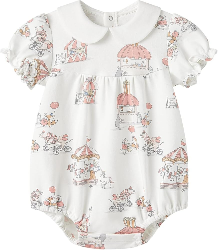 pureborn Baby Girls Boys Bodysuit Super Soft Cotton Romper 0-24 Months | Amazon (US)