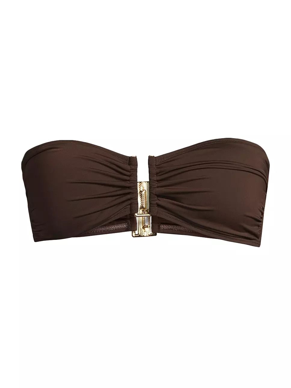 Destinos Bandeau Bikini Top | Brown Bikini | Brown Swimsuit | Brown Bathing Suit | Bikinis 2024 | Saks Fifth Avenue