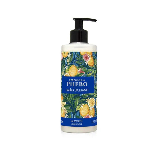 Sabonete Líquido Phebo Limão Siciliano com 360ml | Drogasil BR
