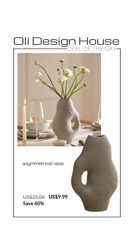 Deal of the day

Save 60% on this beautiful irregular shaped vase

Modern organic home, wabi sabi decor

#LTKhome #LTKFind #LTKsalealert