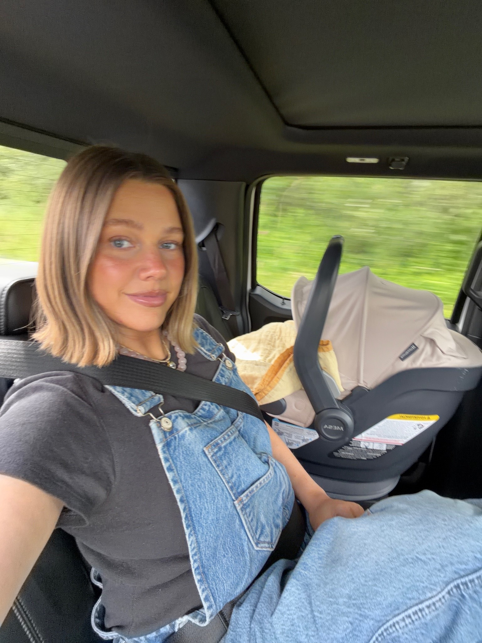 Overalls and tee size large!! 

#postpartum #overalls #freepeople #goodluckoveralls #shorthair #bob #bresheppard

#LTKootd #LTKmomlife