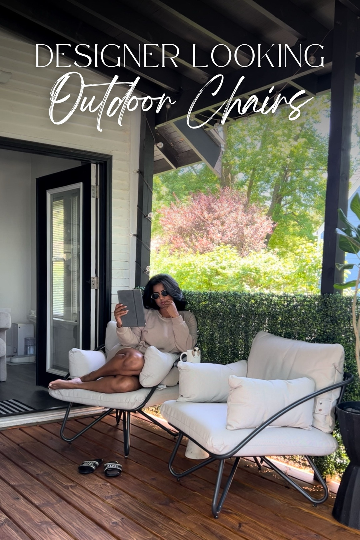 Designer Looking Outdoor Chairs #outdoors #outdoor #outdoorfurniture #patio #deck #backyard #patiofurniture #patiochairs #backyarddesign

#LTKHome