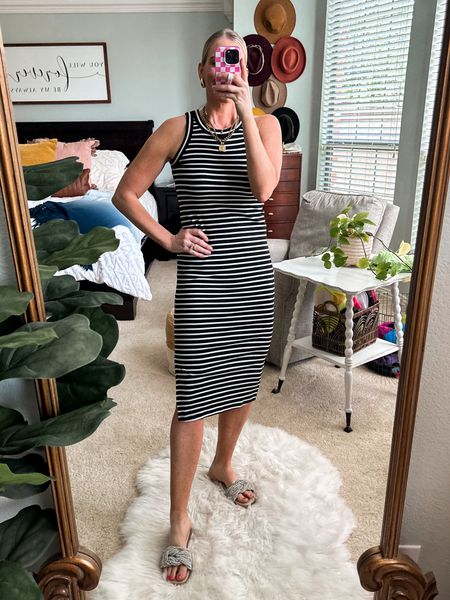 Free assembly striped dress under $20 from Walmart— wearing a small
Fits tts, great stretch + lightweight 

#LTKSaleAlert #LTKxWalmart #LTKFindsUnder50