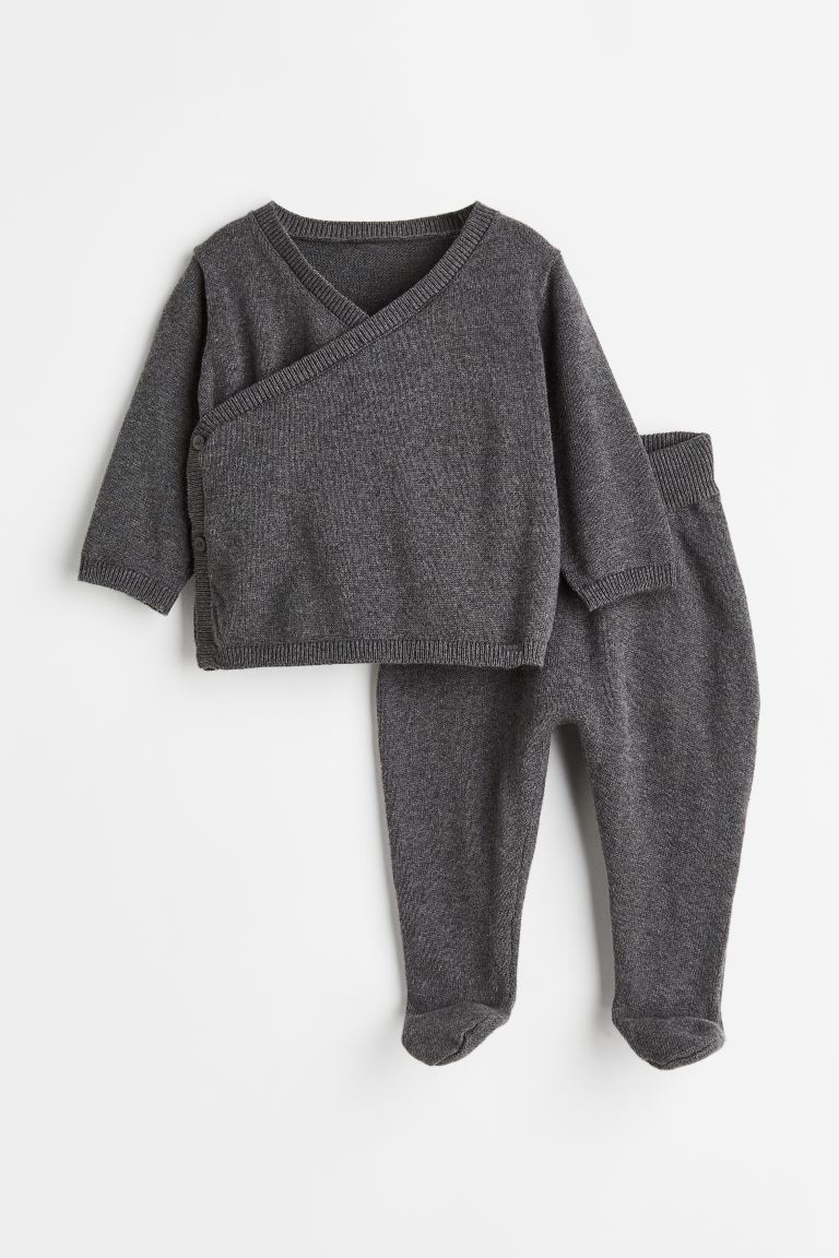 2-piece Knit Cotton Set | H&M (US + CA)