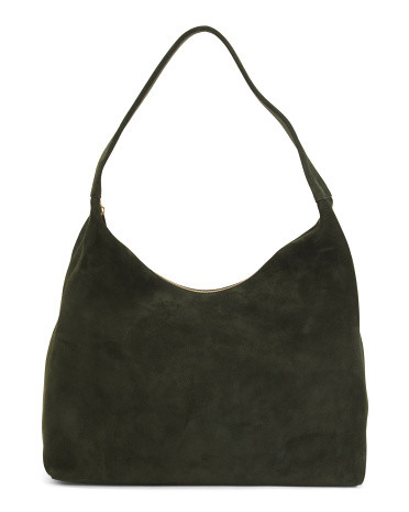 Made In Italy Suede Maxi Candy Hobo | TJ Maxx