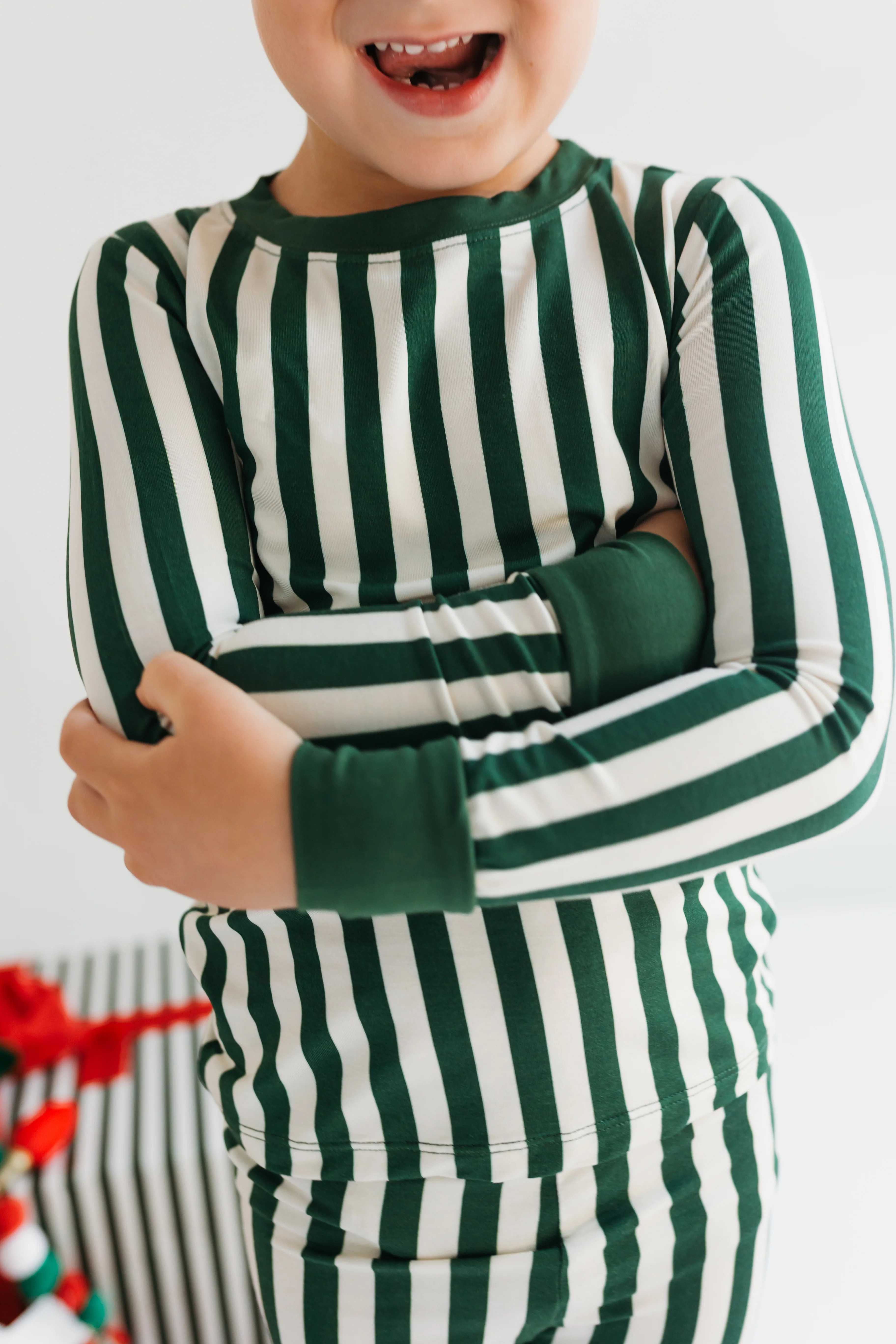 Green Stripe Two Piece Set | In My Jammers