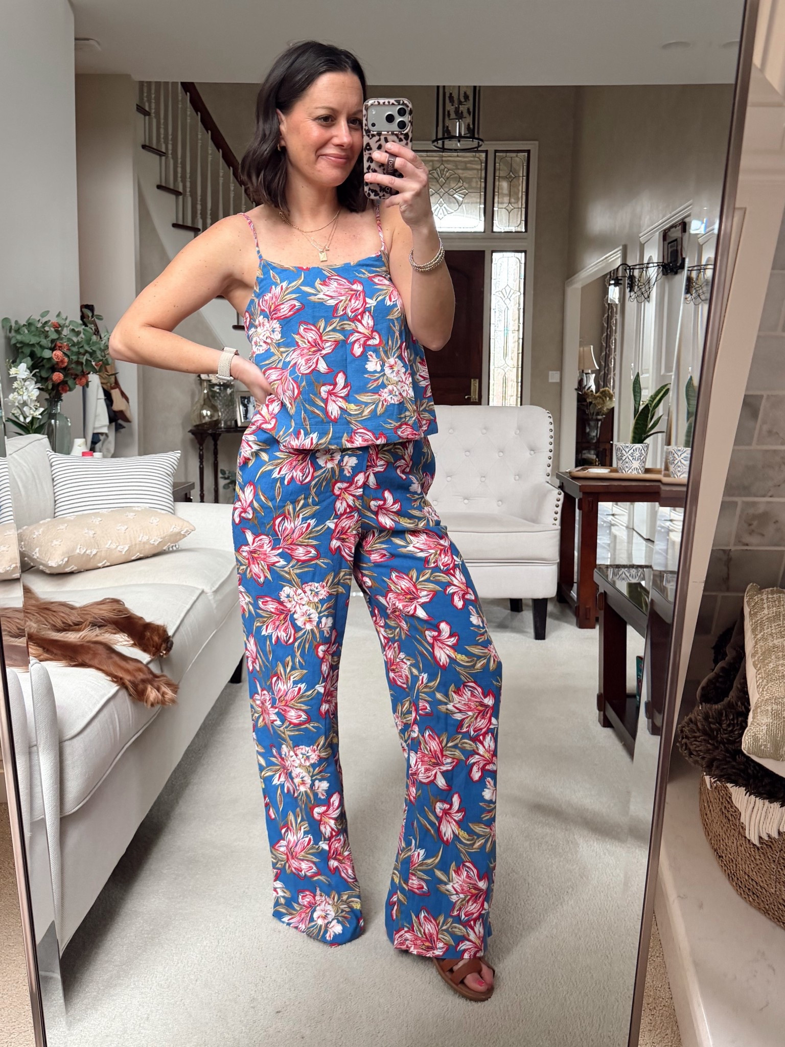 Target new arrivals! Top runs true to size, pants run true to size to big.

Top - small
Pants - small



#LTKSeasonal #LTKOver40 #LTKootd