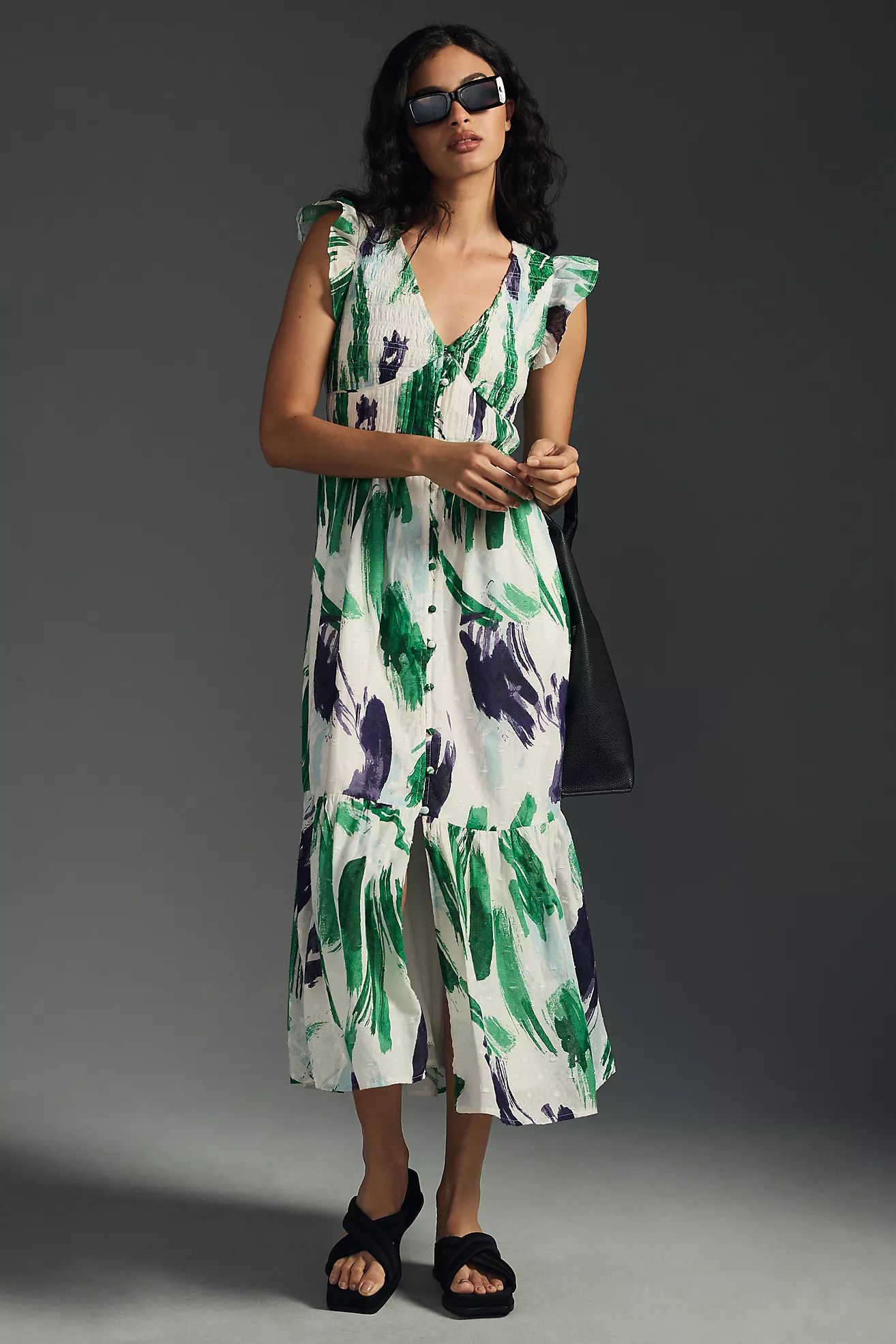 By Anthropologie The Peregrine Midi Dress | Anthropologie (US)