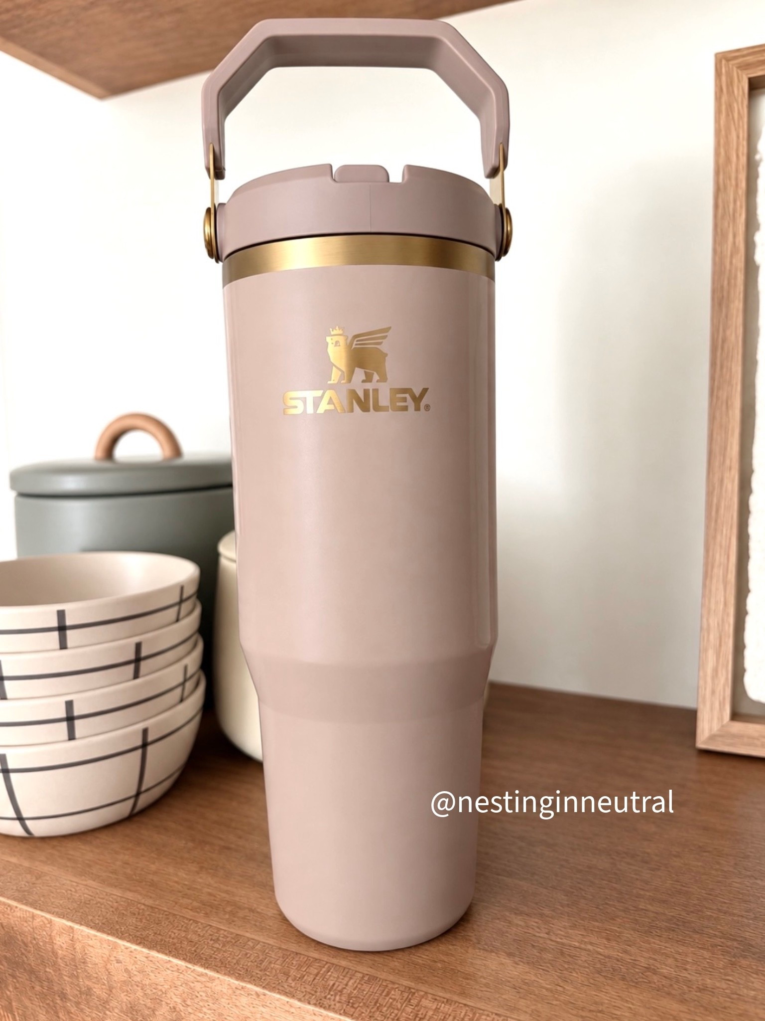 Okayyy Stanley 😍🤎 This color + the gold details?! SO GOOD. I like the style with the handle because it makes it so easy to grab & go! Definitely one of the prettiest I’ve seen yet and so many others to choose from!✨ Linking it before this color disappears! 🏃‍♀️💨 
@Stanley 1913 #stanleypartner

#LTKmomlife #LTKHome #LTKTravel