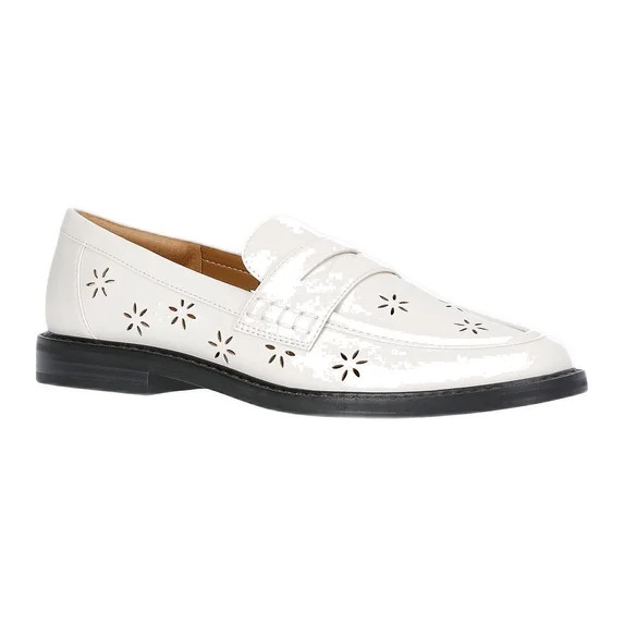 Free Assembly Women's Faux Leather Cut Out Loafers | Walmart (US)